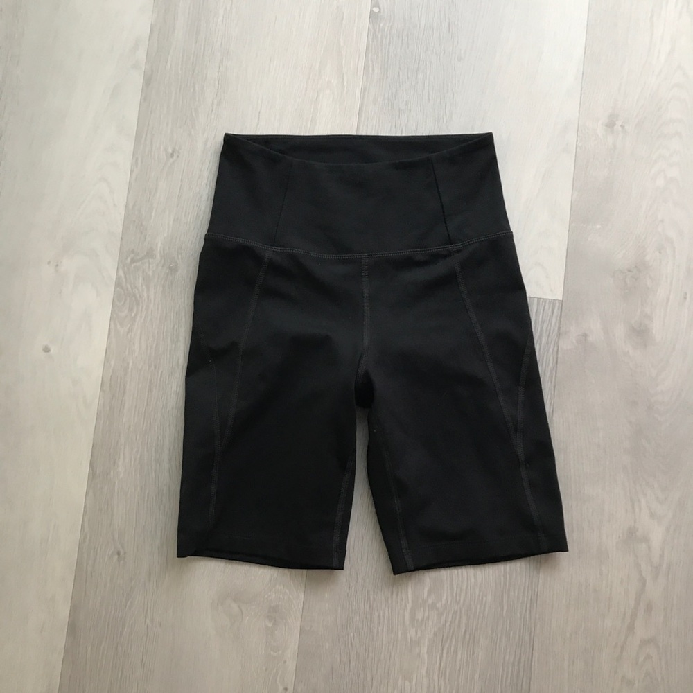 GIRLFRIEND COLLECTIVE BLACK HIGH RISE BIKE SHORTS WOMENS XS